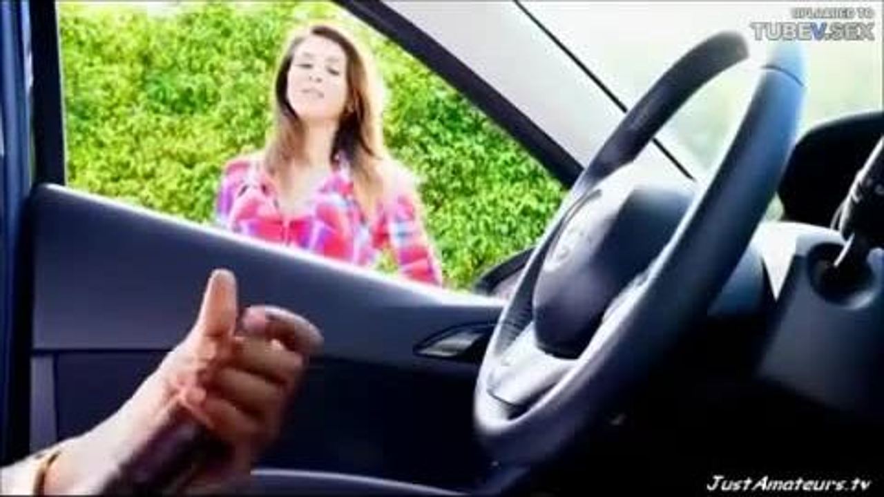 BBC knob moment model watching dark-skinned pal masturbating in car JustAma...